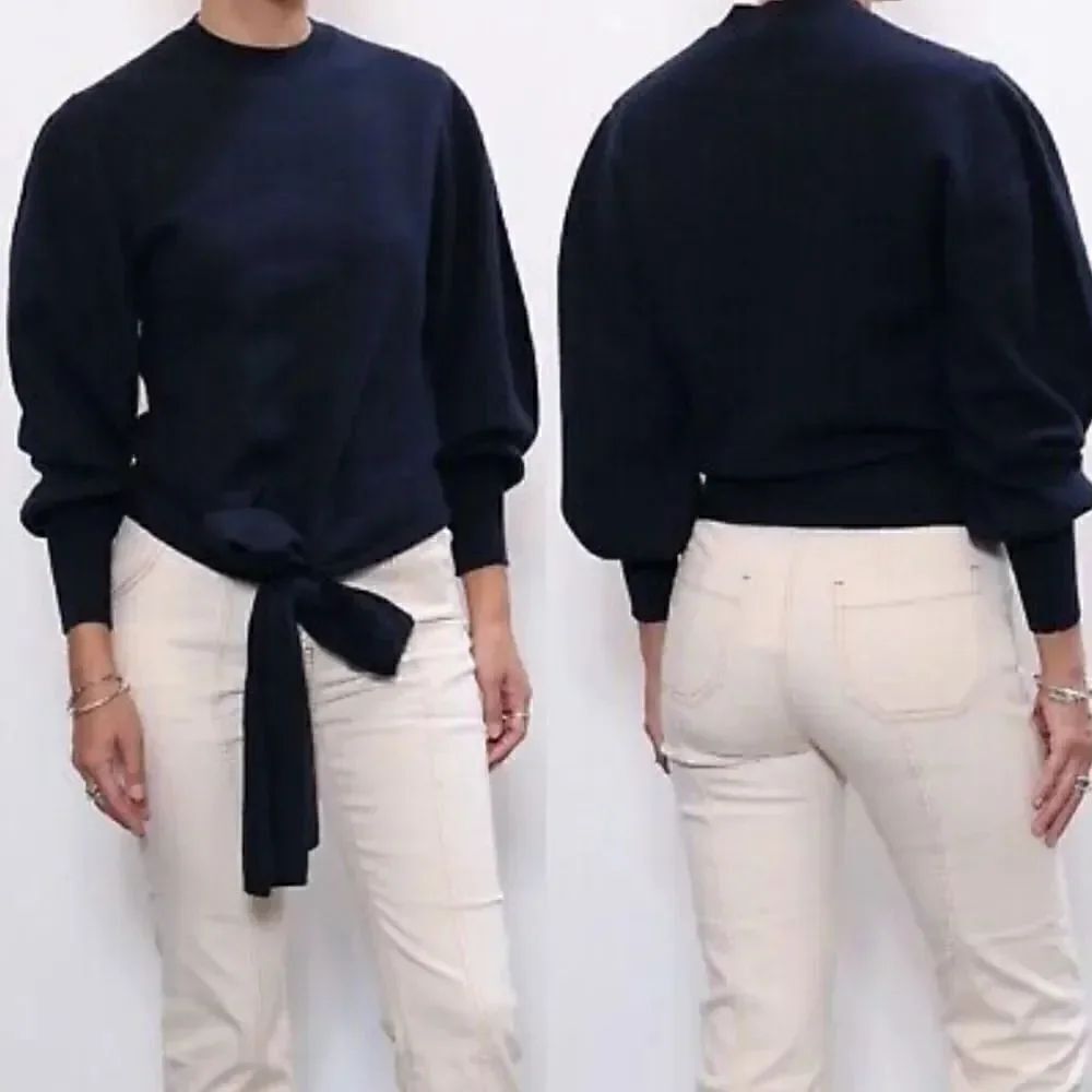 ulla johnson Tatiana knit tie sweater P